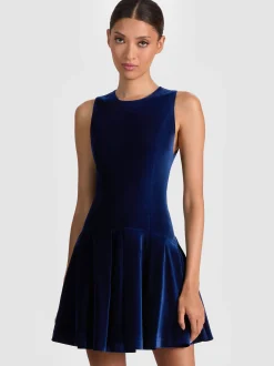 ADLEY VELVET MINI DRESS