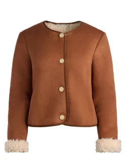 ALMA VEGAN SUEDE TEDDY JACKET