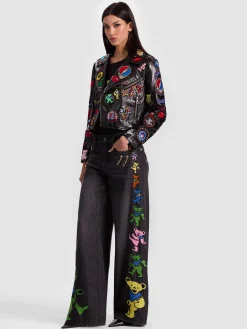 A+O X GRATEFUL DEAD CODY VEGAN MOTO JACKET