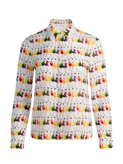 A+O X GRETCHEN ROEHRS WILLA SILK BLOUSE