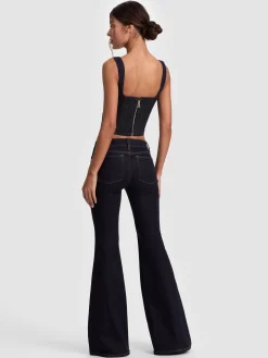 AVA SWEETHEART DENIM BUSTIER