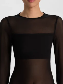 BANDEAU LONG SLEEVE BODYSUIT