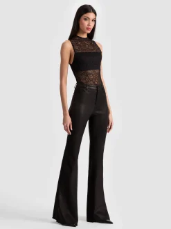 BRENT LEATHER BELL PANT