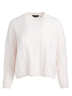 CECILIE CASHMERE CABLEKNIT PULLOVER