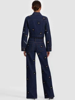 CHLOE EMBELLISHED DENIM JACKET