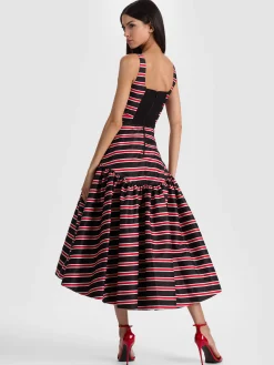 DIANA STRUCTURED MIDI DRESS