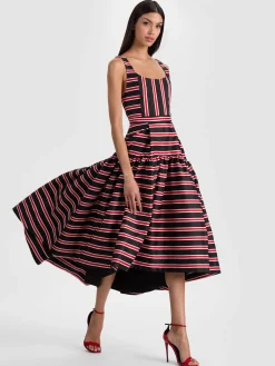DIANA STRUCTURED MIDI DRESS