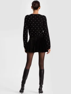 DOLLIE EMBELLISHED CASHMERE CARDIGAN