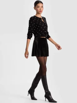 DOLLIE EMBELLISHED CASHMERE CARDIGAN