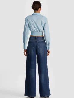 EDIE CORSET BUTTON DOWN