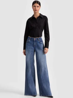 EDIE CORSET BUTTON DOWN