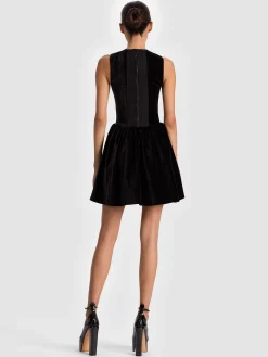ELLA VELVET MINI DRESS