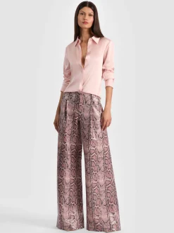 ERIC VEGAN SNAKESKIN PANT