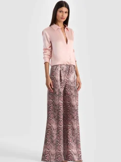 ERIC VEGAN SNAKESKIN PANT