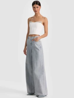 HALLIE EMBELLISHED PEEKABOO TOP
