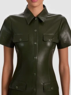 JAMIE VEGAN MINI DRESS