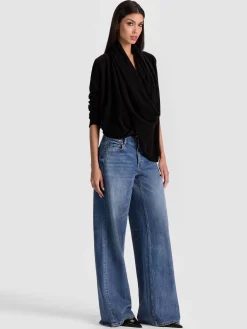 JULES CASHMERE DRAPED PULLOVER