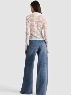 KARA LACE BUTTON DOWN