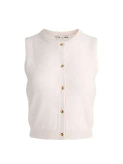 LOLY BUTTON FRONT CASHMERE VEST