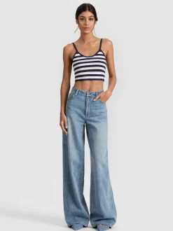 MAUDE STRIPED BRALETTE