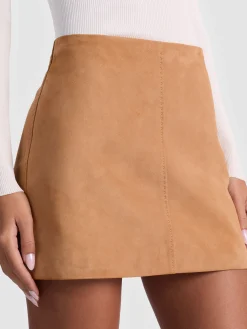 RILEY SUEDE MINI SKIRT