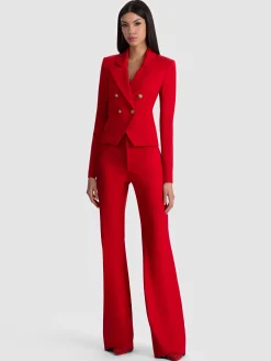 SABLE DOUBLE BREASTED CROPPED BLAZER