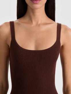 SHANA RIBBED TANK DRESS