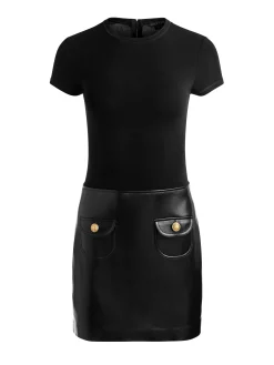 SYDNEY VEGAN MINI DRESS