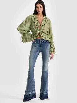 TENNEY CROPPED BLOUSE